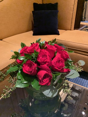Low Compact Dozen Roses from Mangel Florist, flower shop at the Drake Hotel Chicago