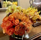 MODERN FALL CENTERPIECE from Mangel Florist, flower shop at the Drake Hotel Chicago