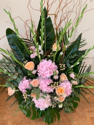 Pink and Peach Spray from Mangel Florist, flower shop at the Drake Hotel Chicago
