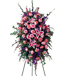 Precious Standing Spray from Mangel Florist, flower shop at the Drake Hotel Chicago