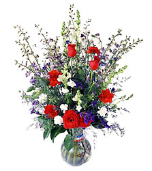 Salute to a Patriot Bouquet from Mangel Florist, flower shop at the Drake Hotel Chicago