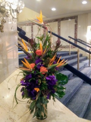 Tropical Birds of Paradise Arrangement  from Mangel Florist, flower shop at the Drake Hotel Chicago