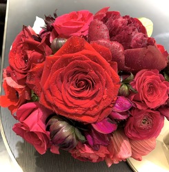 Hot Pink and Red Medley from Mangel Florist, flower shop at the Drake Hotel Chicago