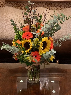 Tall Sunflower Arrangement  from Mangel Florist, flower shop at the Drake Hotel Chicago