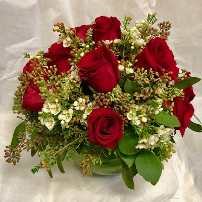Bubble Bowl of Roses from Mangel Florist, flower shop at the Drake Hotel Chicago