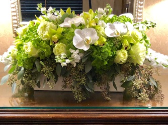 Low Elegant Arrangement  from Mangel Florist, flower shop at the Drake Hotel Chicago