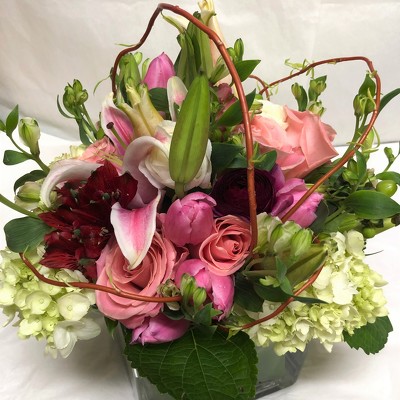 Spring Roses and Lilies  from Mangel Florist, flower shop at the Drake Hotel Chicago