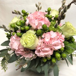 Pink and Green Spring Arrangement  from Mangel Florist, flower shop at the Drake Hotel Chicago
