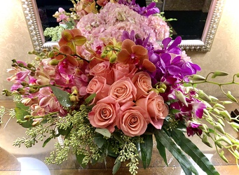Lush and Colorful Arrangment  from Mangel Florist, flower shop at the Drake Hotel Chicago