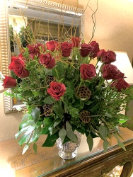 Red Roses Arranged 