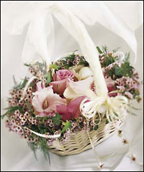 Flower Girl Basket from Mangel Florist, flower shop at the Drake Hotel Chicago