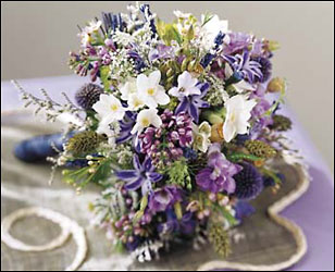 Lavender Cascade Bouquet from Mangel Florist, flower shop at the Drake Hotel Chicago