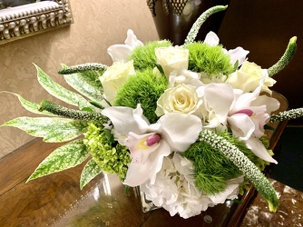 White Medley  from Mangel Florist, flower shop at the Drake Hotel Chicago