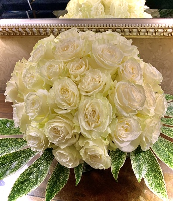 White Rose Cube  from Mangel Florist, flower shop at the Drake Hotel Chicago