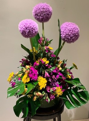 Allium Arrangement  from Mangel Florist, flower shop at the Drake Hotel Chicago