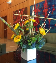 Sunflower with River Cane from Mangel Florist, flower shop at the Drake Hotel Chicago